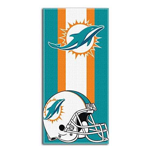 NFL Miami Dolphins "Zone Read" Beach Towel, 30" x 60"