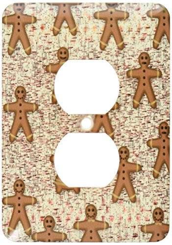 3dRose lsp_27912_6 Gingerbread Man Cookies Outlet Cover, Multi-Color