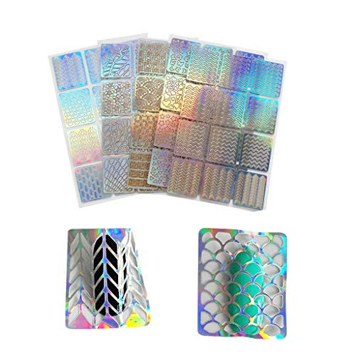 Oil-LIKIO Nail Stickers Nail Decoration Patch Many Different Designs 60 Pieces 5 Sheets Nail Sets Vinyl Stickers Stencils Oil-LIKIO Nail Stickers Nail Decoration Patch Many Different Designs 60 Pieces 5 Sheets Nail Sets Vinyl Stickers Stencils