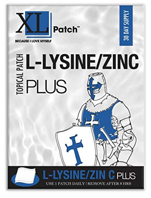 XLPatch L-Lysine/Zinc for Healthy Skin Plus Topical Patch - 30 Day Supply