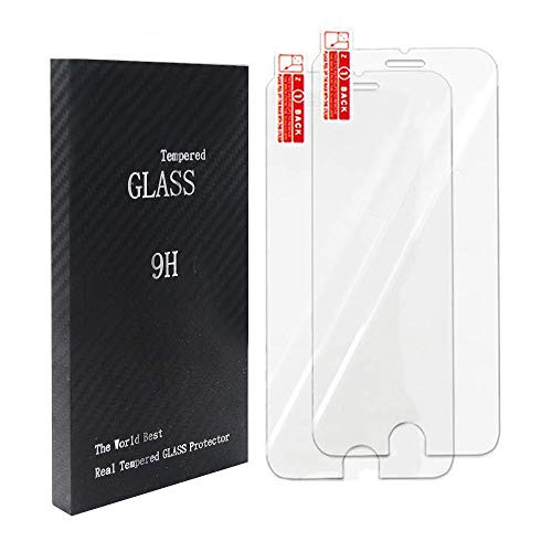 FreeShare iPhone 8 Plus Tempered Glass Screen Protector,[ 2 Pack ] Crystal Clear 9H Hardness 2.5D Rounded Edges Tempered Glass Screen Protector For Apple iPhone 8 Plus / 7 Plus / 6S Plus / 6 Plus