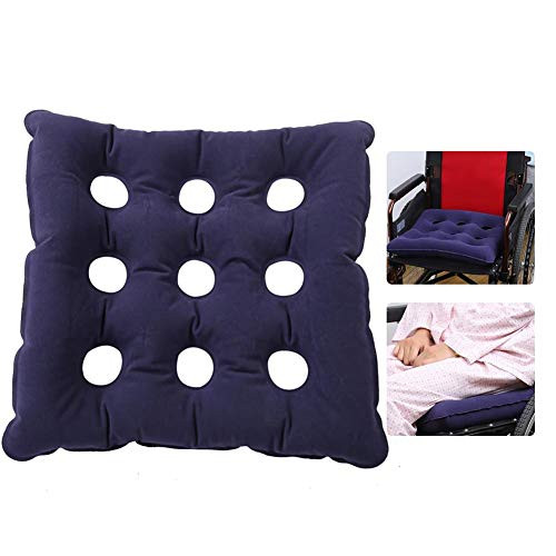 Air Inflatable Cushion, Inflatable Seat Anti-Decubitus Inflatable Air Cushion Wheelchair Office Car Air pad Seat (480)