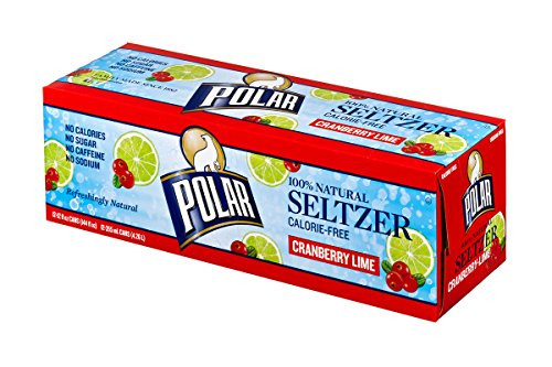 Polar Seltzer Cranberry Lime, 12 Fluid Ounce (Pack of 12)