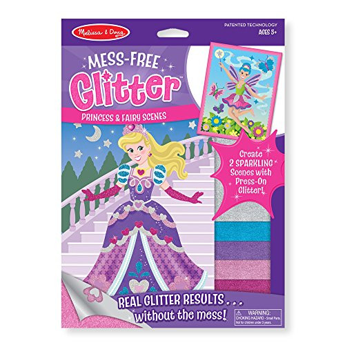 Melissa & Doug Mess-Free Glitter Activity Kit - Princess and Fairy Scenes