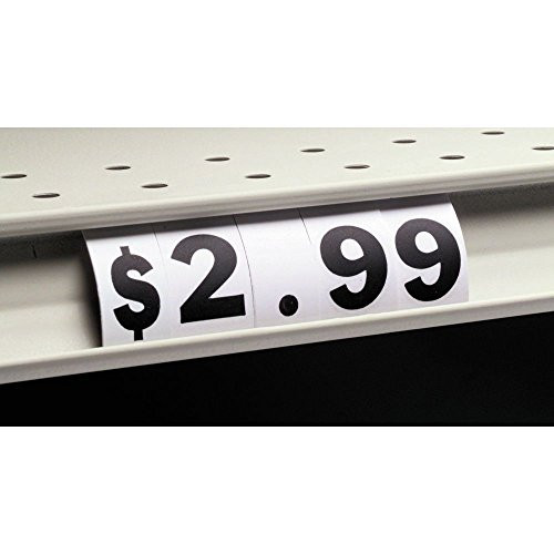 Storage Box for Shelf Edge Price Numbers Clear Plastic 9 Compartment - 8 1/2"L x 4 3/4"W x 1 1/2"H