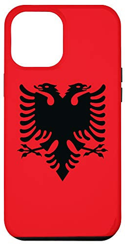 iPhone 12 Pro Max Albania Patriotic Red  and  Black Kuq e Zi Eagle Albanian Flag Case