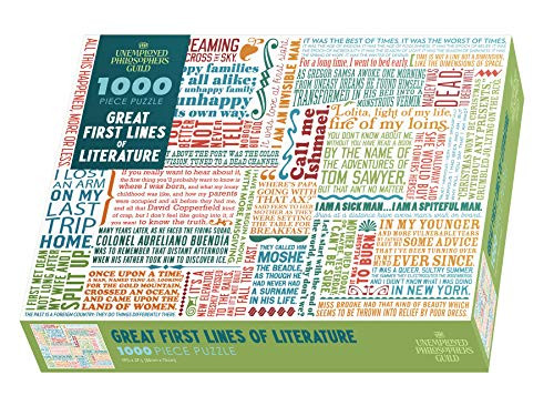 The Unemployed Philosophers Guild First Lines of Literature Jigsaw Puzzle