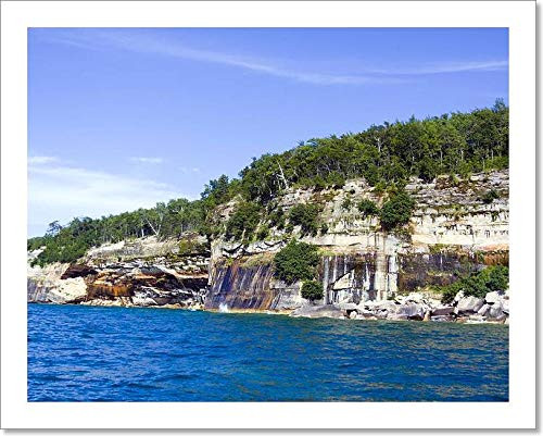 Upper Peninsula (Pictured Rocks) - Michigan, Usa Paper Print Wall Art (8in. x 10in.) Upper Peninsula (Pictured Rocks) - Michigan, Usa Paper Print Wall Art (8in. x 10in.)
