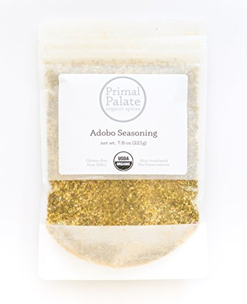 Primal Palate Organic Spices, Adobo Seasoning, Certified Organic, 7.8 oz resealable bag Primal Palate Organic Spices, Adobo Seasoning, Certified Organic, 7.8 oz resealable bag