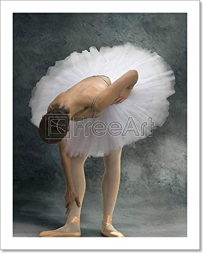 Ballerina In Pain Paper Print Wall Art (10in. x 8in.)