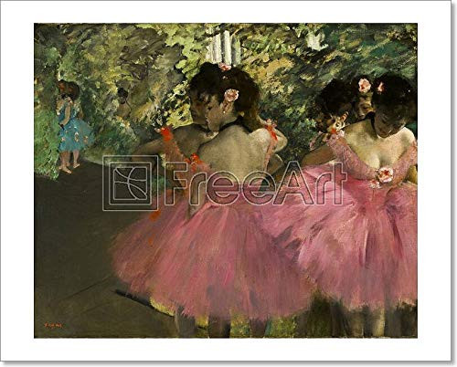 Ballerinas In Pink Paper Print Wall Art (8in. x 10in.)