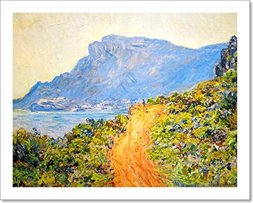 Painting From La Corniche Near Monaco, Claude Monet, 1884 Paper Print Wall Art (8in. x 10in.)