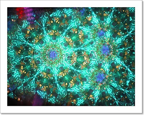 Color Kaleidoscope Texture Paper Print Wall Art (8in. x 10in.)