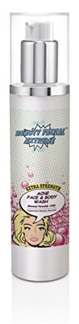 Benzoyl Peroxide 10 percent Severe Acne Cleanser- Clinically Proven Wash to Fight Acne Bacteria on Contact for Cystic Breakouts, Oily Skin, Clogged Pores, Blackhead  and  Whitehead Pimples for Face  and  Body.