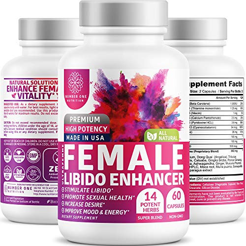 N1N Female Enhancement Pills - -14 Potent Herbs-, Natural Mood and Energy Booster for Women, Balance Hormones, Horny Goat Weed, Ginseng, Maca Root, Dong Quai, PMS and Menopause Relief, 60 Veg Caps N1N Female Enhancement Pills - -14 Potent Herbs-, Natural Mood and Energy Booster for Women, Balance Hormones, Horny Goat Weed, Ginseng, Maca Root, Dong Quai, PMS and Menopause Relief, 60 Veg Caps