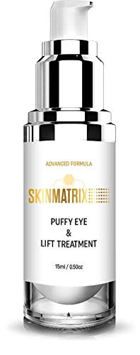 Puffy Eyes Treatment Serum- Anti Aging Under Eye Cream Formula for Puffiness, Dark Circles, Fine Lines, Wrinkles  and  Under Eye Bags with Hyaluronic Acid  and  Vitamin C. Instant Results within Minutes.