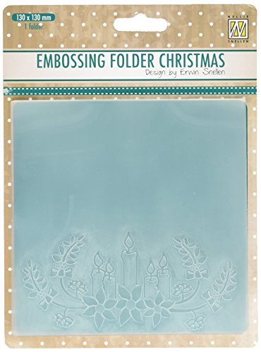 Nellie Embossing Folder, Christmas Candles