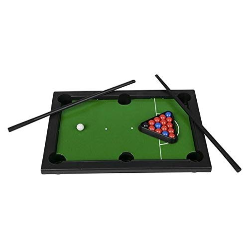Srenta 9" Pool Table Set - Mini Tabletop Portable Billiards Game for Adults, Kids, and Toddlers  Pack of 12
