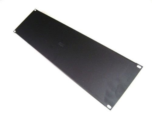 3U (Space) Black Heavy Duty Blank Rack Case Panel 19" x 5.25"