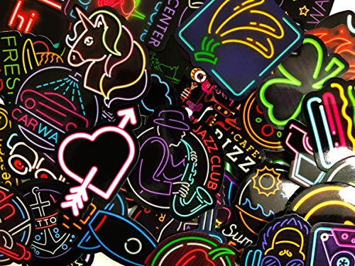 15 Neon Skateboard Laptop Meme Vinyl Sticker Bomb