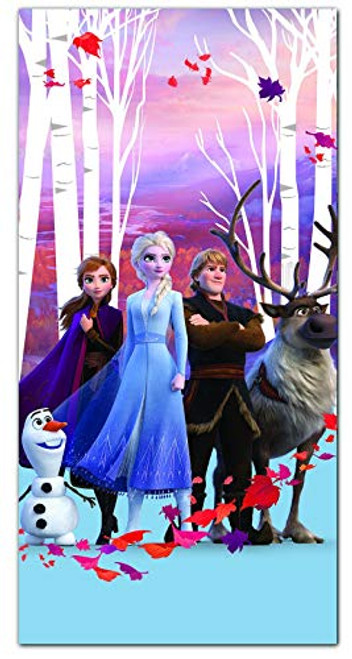 AYMAX S.P.R.L Disney Frozen 2 Princess Anna and Elsa Kids Beach Towel 100 percent Polyester AYMAX S.P.R.L Disney Frozen 2 Princess Anna and Elsa Kids Beach Towel 100 percent Polyester