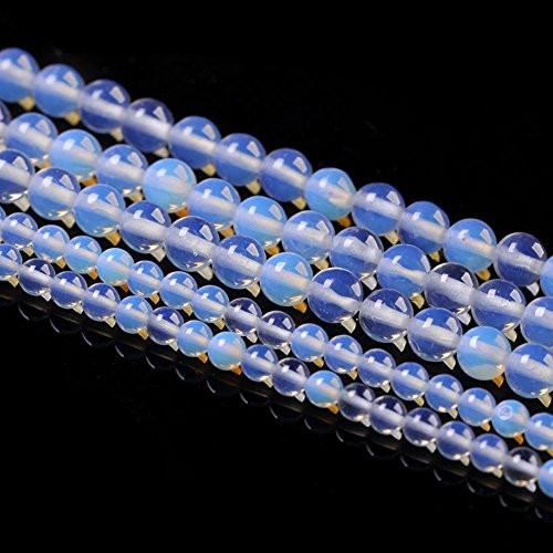Paico DIY Jewelry Making Beads Opal GemStone Strand Round 6mm Blue