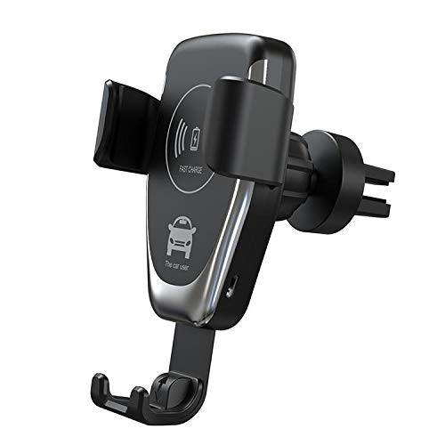 Wireless Car Charger, Handsfree Car Vent Cell Phone Holder, for iPhone, Samsung, LG, Other Devices, 10W Fast Charge Car Mount Air Vent Phone Holder Qi Devices, Air Vent (Black) Wireless Car Charger, Handsfree Car Vent Cell Phone Holder, for iPhone, Samsung, LG, Other Devices, 10W Fast Charge Car Mount Air Vent Phone Holder Qi Devices, Air Vent (Black)