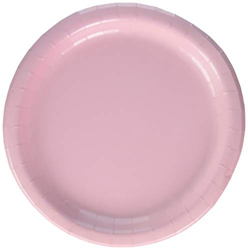 Creative Converting Classic Pink Paper Dinner Plates Party Supplies, Multicolor