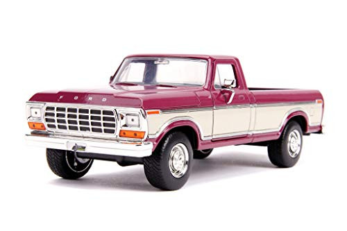 Jada Toys Just Trucks 1979 Ford F-150 1:24 Die-cast Car Metallic Burgundy, Toys for Kids and Adults Jada Toys Just Trucks 1979 Ford F-150 1:24 Die-cast Car Metallic Burgundy, Toys for Kids and Adults