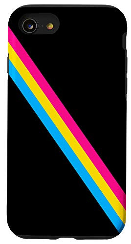 iPhone SE (2020) / 7 / 8 Pan Pride - Pansexual Flag Diagonal Case