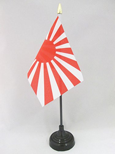 AZ FLAG Japan WWI Table Flag 4'' x 6'' - Imperial Japanese Desk Flag 15 x 10 cm - Golden Spear top