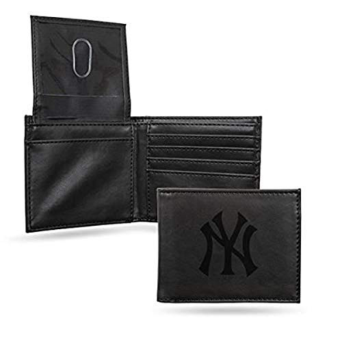 Rico Industries New York Yankees Black Leather/Manmade Billfold