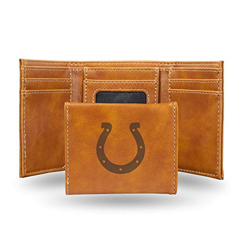 NFL Rico Industries Laser Engraved Trifold Wallet, Indianapolis Colts