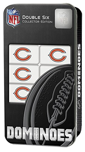 MasterPieces NFL Chicago Bears Collector Edition Double Six Dominoes