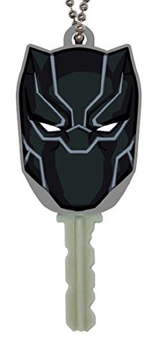 Marvel Black Panther Soft Touch PVC Key Holder Novelty Cover, Multi Color