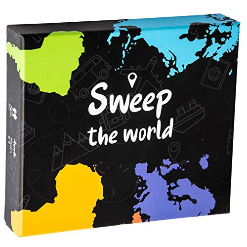 Sweep the World Card Game  Fun Game for Kids and Adults  Interactive Geography Game with World Countries  Educational and Competitive  for 2 to 10 Players  250 Cards
