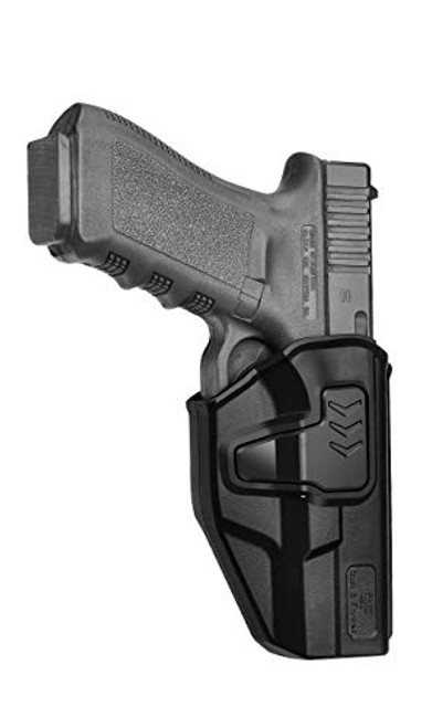 Glock 19 Holsters, OWB Holster for Glock 19 19X 23 25 32 Holster (Gen 1-5), Tactical Outside Waistband Belt Clip Holder with Adjustable Cant Fast Draw-Right Hand Glock 19 Holsters, OWB Holster for Glock 19 19X 23 25 32 Holster (Gen 1-5), Tactical Outside Waistband Belt Clip Holder with Adjustable Cant Fast Draw-Right Hand