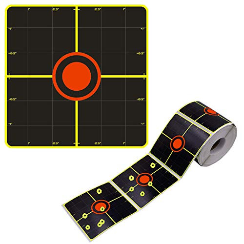 PISTEP Splatter Shooting Targets 3 Inch Reactive Target Stickers 250pcs Self Adhesive Target Roll for BB Gun, Pellet Gun, Airsoft, Rifle Indoor and Outdoor Practice