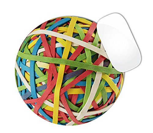 BRGiftShop Cool Rubber Band Ball Round Mouse Pad