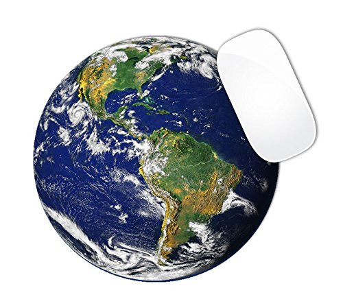 BRGiftShop Detailed Earth Round Mouse Pad