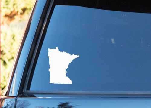 AK Wall Art Minnesota State Shape Native Local - Vinyl Decal - Car Truck Laptop - Select Size