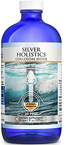 Colloidal Silver Liquid Solution 8 oz in Glass Bottle 10 PPM