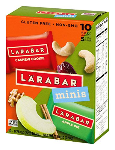 Larabar Minis Gluten Free Bar Variety Pack, Cashew Cookie/Apple Pie, .78 oz Bars (10 Count)