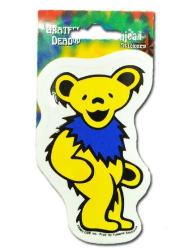 Grateful Dead - Small Yellow Dancing Bear - Sticker / Decal