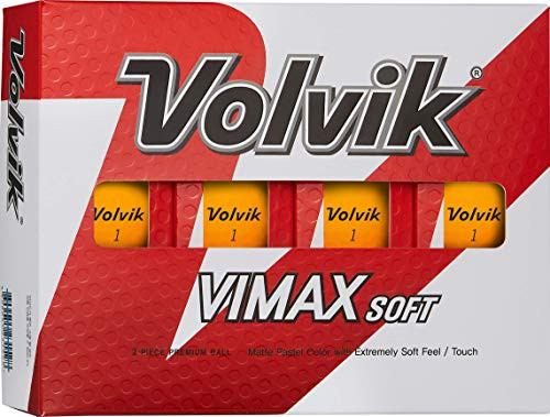 Volvik Vimax Soft Orange Golf Balls, Dozen