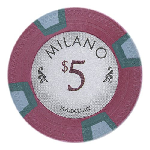 Claysmith Gaming Milano Poker Chip Lightweight 10-Gram Casino Clay  Pack of 50 (5 Red)