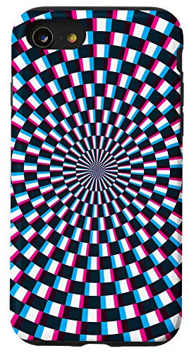 iPhone SE (2020) / 7 / 8 RGB Shift Checkerboard Swirl Optical Illusion Case