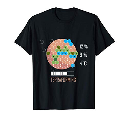 16 Bit Mars is Terraforming Shirt - Board Game T-Shirt