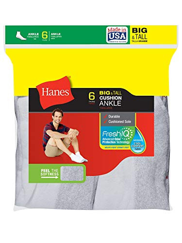 Hanes Men's ComfortBlend Ankle Socks