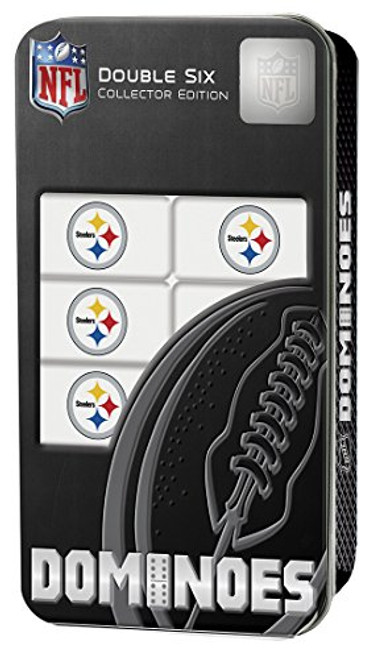 MasterPieces NFL Pittsburgh Steelers Collector Edition Double Six Dominoes